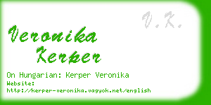 veronika kerper business card